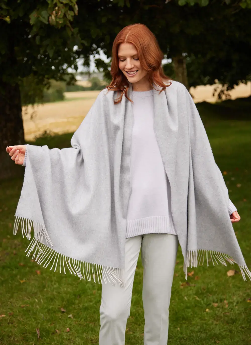 Cathy Merino Wrap Light Grey